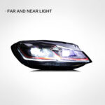 LED headlight assembly for Volkswagen Passat B7 2011-2016 models, DRL concealed design LED headlights, car styling - single unit. - Image 4