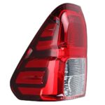 LED taillight upgrade for Toyota Hilux Revo 2015-2021, featuring dynamic sequential turn signals, brake lights, and daytime running lights; plug and play - natural white. - Image 4