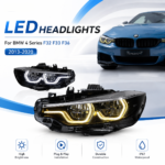 For 2011-2017 BMW 5 Series F11 Touring: G-Series style LED taillight assembly with DRL and brake light functions - Red
