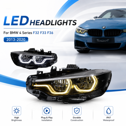 For 2011-2017 BMW 5 Series F11 Touring: G-Series style LED taillight assembly with DRL and brake light functions - Red