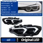 Taillight assembly for 4 Series F32/F36 and M4 F82 models, featuring new red LED DRLs and sequential turn signals - 4 Series CSL Tail Light, BMW 4 Series CSL Smoked Black Version (Single Side) - Image 3