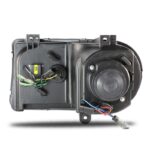 Suitable for 1997-2006 Jeep Wrangler models. LED taillights, TJ modified brake lights, license plate lights, X-shaped TJ taillights. - Smoked black, US spec vehicle. - Image 4