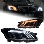 Suitable for 2013-2019 W447, LED projection headlight assembly with DRL dynamic turn signals, automotive replacement parts - natural white. - Image 4