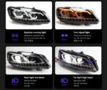 Upgraded to Golf 8 style LED daytime running lights and sequential turn signals - red, suitable for Volkswagen Golf 6 GTI R20 taillight assembly. - Image 3