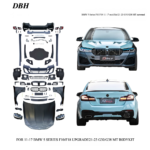 Modified LED Headlight Assembly for BMW 5 Series F10 F18 2011-2017 520 525 Old to New Upgrade LED DRL Projector Head Lamp - 14-17