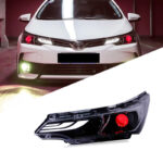 Suitable for 2015-2020 Toyota Hilux Revo Vigo LED Headlight Assembly, DRL Projector Headlights, Automotive Lighting Replacement Parts - White, LED Version (Single Piece) 2 Low Beams 4 High Beams - Image 6