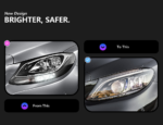 Headlights for 2015-2021 Mercedes-Benz C-Class W205 (older to newer models) with LED daytime running lights and turn signals C180 - 2019 - Image 2