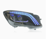 Headlight assembly for 2024-2026 Mercedes-Benz E-Class W214, with LED lenses and daytime running lights, 12V 6000K - Suitable for upgrades from base to high-spec, one pair. - Image 4