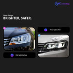 Upgrade/modification of 2007-2012 12V 6000K LED headlight assemblies - Factory halogen lamps - Image 2