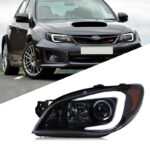 LCI RGB LED Headlight Assembly Retrofit Kit for BMW 3 Series E90/E91 2005-2012 - Blue, 2009-2012