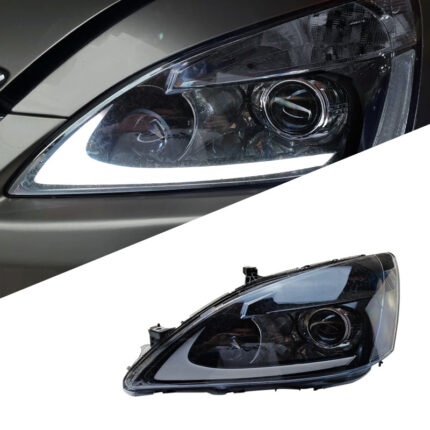 Lamborghini-style LED projector daytime running lights for 2016-2017 Honda Accord 9.5 model headlight assembly modification - Lamborghini style