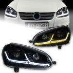 Suitable for Volkswagen Passat B7 headlights 2012-2016 Passat European LED DRL Hid headlights with angel eye bi-xenon beam attachments