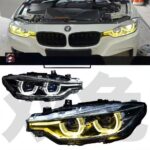 This is a modified dual-color LED projector headlight assembly suitable for BMW 3 Series F30, F35, and F31 models from 2012 to 2019. (2016-2019 Original LED)