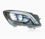 Headlight assembly for 2024-2026 Mercedes-Benz E-Class W214, with LED lenses and daytime running lights, 12V 6000K - Suitable for upgrades from base to high-spec, one pair. - Image 3