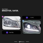 LED Dynamic Taillights for Mercedes-Benz GLK X204 2009-2012 Cars F34 Automotive Lighting Accessories - Red, Left + Right - Image 2