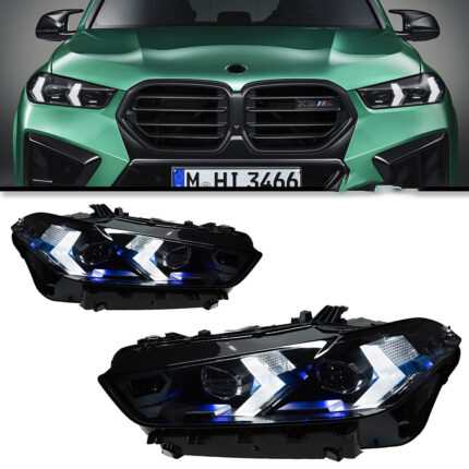 Suitable for BMW 4 Series G82 laser headlights, 2021-2023 original G22 G23 G26 420i 425i 430i M4 40i M4, 6000K color temperature - cool white, left + right.