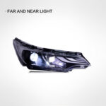Suitable for 2015-2020 Toyota Hilux Revo Vigo LED Headlight Assembly, DRL Projector Headlights, Automotive Lighting Replacement Parts - White, LED Version (Single Piece) 2 Low Beams 4 High Beams - Image 4