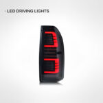 RGB digital model, 2012-2020 models, for Toyota 86 GT86, Subaru BRZ and Scion FR-S, full LED taillights with clear lenses - red, green and blue. - Image 2