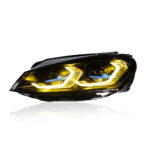 Suitable for 2013-2017 Volkswagen Golf 7 models, and for BMW G22 style dual-color LED projection headlight assemblies with high-brightness daytime running lights. - Image 2