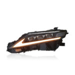 Custom-designed 12V LED headlight assembly with triple-projection daytime running lights and sequential turn signals, suitable for various car models. - Image 5