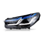 Custom-designed headlamp compatible with F30, F35, F32, F36, F80, F82, M3, and M4 series plug-and-play lenses, featuring a 7-color RGB chameleon effect. - Image 3