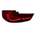 Dual-color angel eye LED headlight assembly with M5-style daytime running lights, suitable for BMW 5 Series E60 models from 2003 to 2010 - Yellow - Image 2