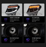 ODM manufacturer provides high-quality headlight services for Ford Mustang 2015-2017 model LED headlight assemblies and DRL sequential turn signals. - Image 2