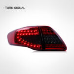 Toyota Prado (Land Cruiser 120) 2003-2009 model LED taillight assembly, LED daytime running lights and dynamic sequential turn signals - Black - Image 2