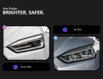 2017-2020 Audi A3 Dedicated 12V New LED Headlight Assembly Matrix Daytime Running Lights and Flowing Turn Signals Retrofit 8-Year Service - Left + Right, High-End LED - Image 2
