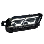 Volkswagen Skoda Octavia 15-17 headlight assembly, with aftermarket LED daytime running lights and xenon dual lenses - Cool White, Left + Right - Image 4
