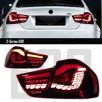 This is a plug-and-play smoked dual-color LED projection headlight assembly suitable for 2023-2025 BMW 3 Series G20/G28 models. It is compatible with original low-spec models.