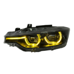 DBH Automotive Parts for BMW 3 Series F30 F35 2013-2018 V3 Design Black/Yellow/White/Amber Tricolor DRL LCI LED Headlights - Image 3