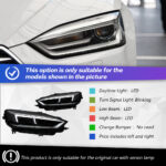 2017-2020 Audi A3 Dedicated 12V New LED Headlight Assembly Matrix Daytime Running Lights and Flowing Turn Signals Retrofit 8-Year Service - Left + Right, High-End LED - Image 7
