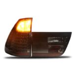 Upgraded dragon scale LED taillights for BMW G20, G28, and 3 Series models 2019-2022, with dynamic sequential turn signals and smoked lenses for the taillights - Natural White. - Image 2