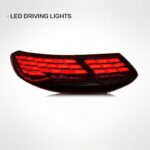 Suitable for 2007-2014 C-Class W204 taillight assembly retrofit with LED daytime running lights, brake lights, and turn signals. 55W OLIVER - Suitable for C-Class W204 LED taillights - single side, red. - Image 2
