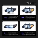 LED Lens Daytime Running Lights and Turn Signal Upgrade Kit for 2022-2025 BMW 2 Series Coupe G42 Headlights - Cool White - Image 4