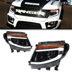 ODM manufacturer provides high-quality headlight services for Ford Mustang 2015-2017 model LED headlight assemblies and DRL sequential turn signals.
