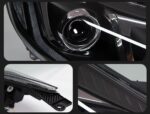 LED headlight assembly for Ford Mustang 2015-2017 models, LED DRL projection headlights, automotive lighting accessories - white. - Image 6