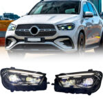Plug and play compatible with headlight assemblies for Mercedes-Benz C-Class W204 2007-2010 models, upgrading LED projection lens sequential turn signals (DRL). - Image 7