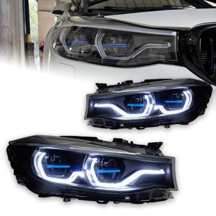 LED headlight assemblies suitable for BMW 5 Series 2010-2013 aftermarket F10/F18 xenon D2S new 525/520/528/530 angel eye DRL headlights.