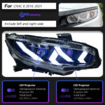 Honda Accord LED Headlight Projector Lens 2008-2012 Accord No. 8 Headlight Drl Automotive Parts Car Lights - Cool White, Left + Right - Image 7