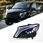 This headlight upgrade is suitable for 2010-2015 Mercedes-Benz E-Class W212 models, replacing older models with newer ones, and includes LED daytime running lights. It also applies to 2010-2013 xenon headlight models, converting older models to newer ones.