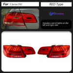 DBH 12V LED taillights for 3 Series F30/F35 - Clear rear LED lights with sequential turn signals and brake lights. - Image 8