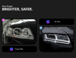 Compatible with 2013-2018 Audi Q3 RS LED projector headlight assemblies, featuring activated dynamic sequential turn signals - 2016-2018 - Image 2