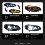Car taillights suitable for BMW 1 Series F20 LED taillights, turn signals, frog brake lights, and rear lighting system - red, left. - Image 2