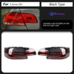 DBH 12V LED taillights for 3 Series F30/F35 - Clear rear LED lights with sequential turn signals and brake lights. - Image 7