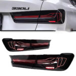 Quality guaranteed new DRL and turn signal headlight assembly, suitable for 2019-2022 BMW X5 (G05) modification, with LED laser lens - cool white, right side.
