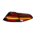 Headlight assembly upgrade for Volkswagen Polo Plus 2019-2023 models, featuring dual L DRL sequential turn signals and Bi-LED projector - Natural White, 72 Watts. - Image 4