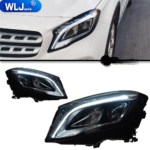 Headlight assembly upgrade for 2016-2023 Mercedes-Benz E-Class W213 vehicles, equipped with high-end LED lenses and turn signals - 2021-2023 models, original vehicle, basic configuration.