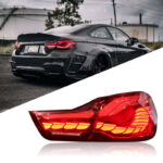 Upgraded taillight assemblies for 2010-2017 BMW X3 F25 models, featuring new LED daytime running lights and sequential turn signals. - Applicable to both old and new taillights for 2010-2017 BMW X3 models.